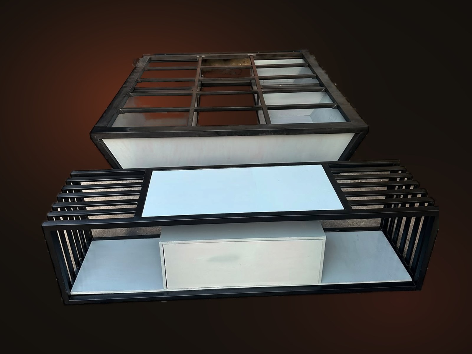 Bed Frame + TV Console
